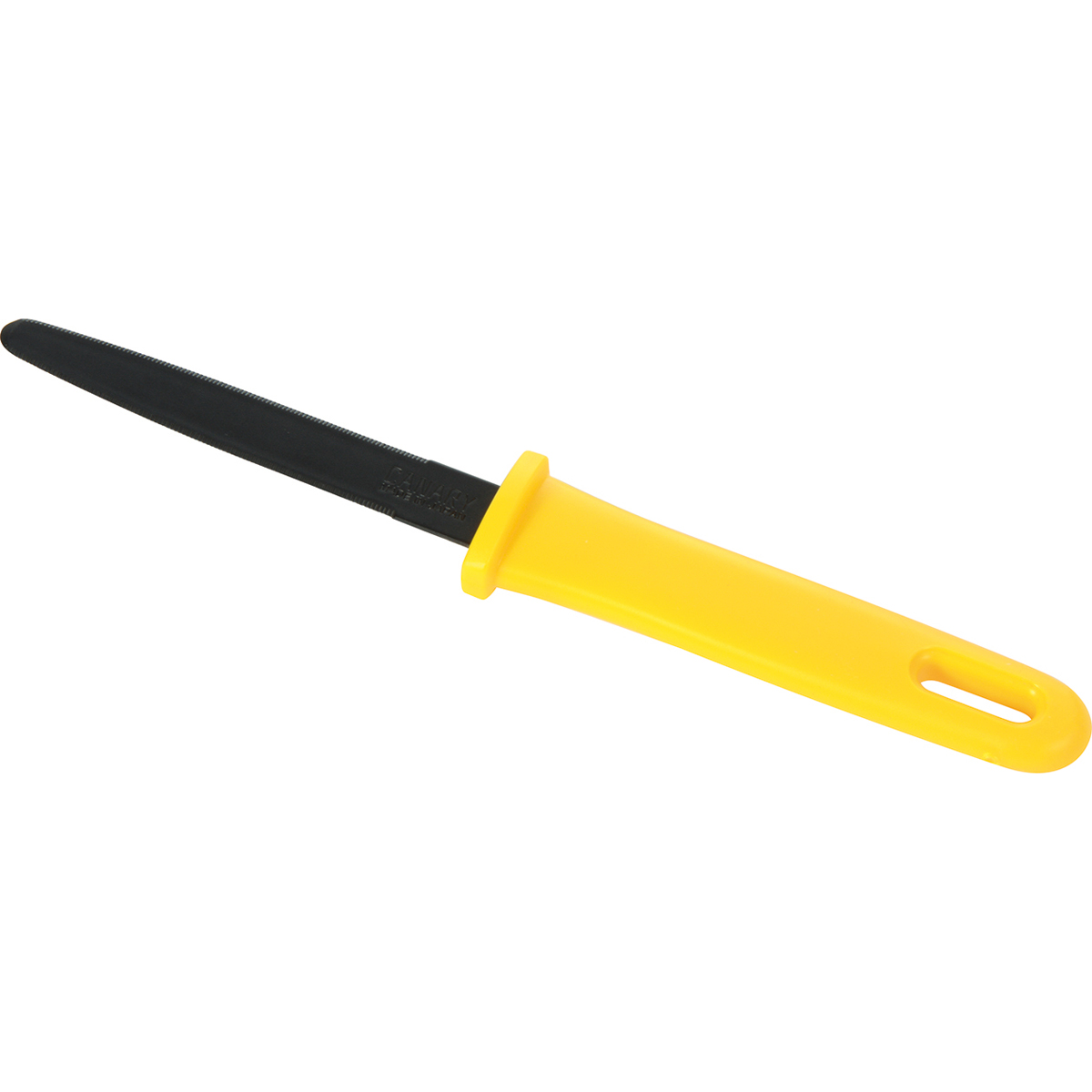 messer, schwarz, gelb, kunststoff, rettungswerkzeug