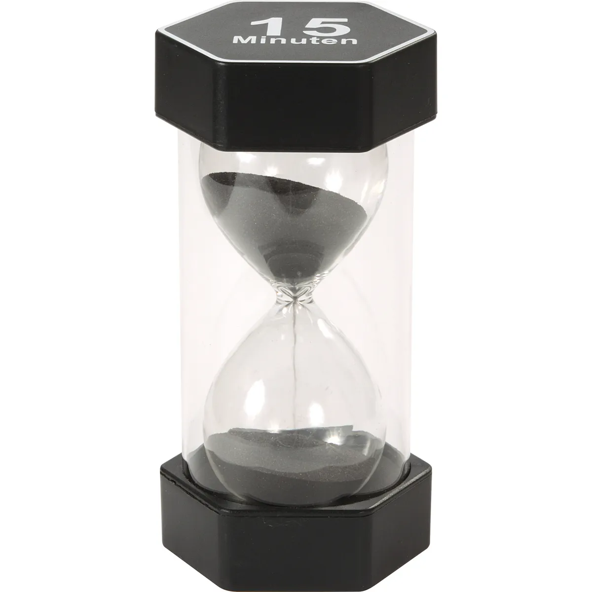 Sanduhr, Glas, Schwarz, Sand, Timer, Sanduhr, Sandkorn, Timer, Küchentimer, Glas