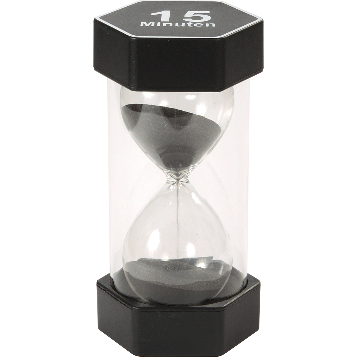 Sanduhr, Glas, Schwarz, Sand, Timer