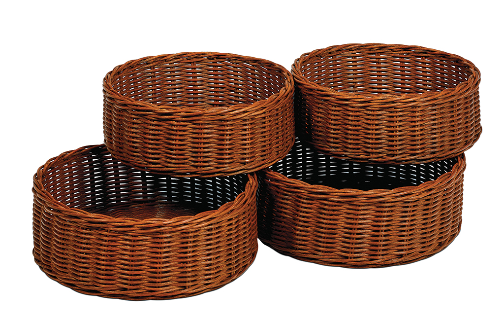 Rattan Körbe, Aufbewahrungskorb, Gebrauchskorb, Rattan Geflecht, Korbset, korb, korbset, rattan, braun, auflaufkorb