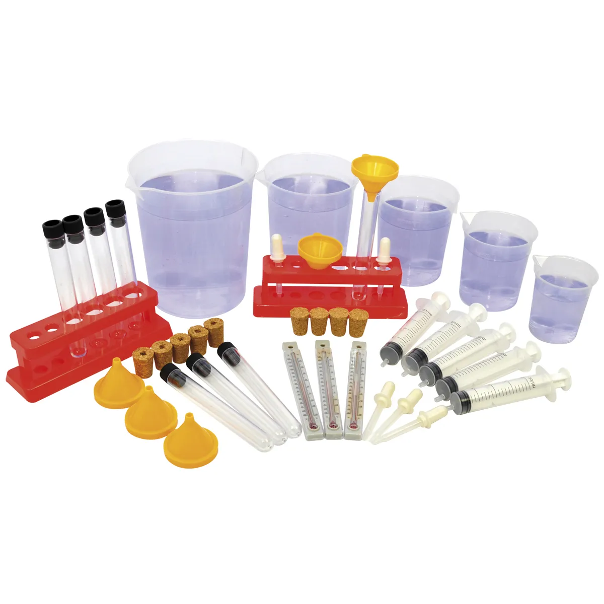 Kits, Chemie, Labor, Pipetten, Messbecher, Chemie-Set, Laborausrüstung, Messbecher, Pipetten, Reagenzgläser