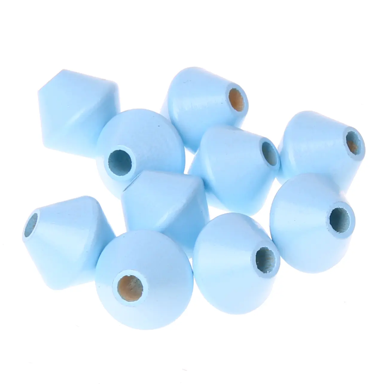 Spinning top beads 12mm - 25 pieces baby blue 332 in stock 