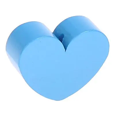 Motif bead shaped bead heart large sky blue 1885 in stock 