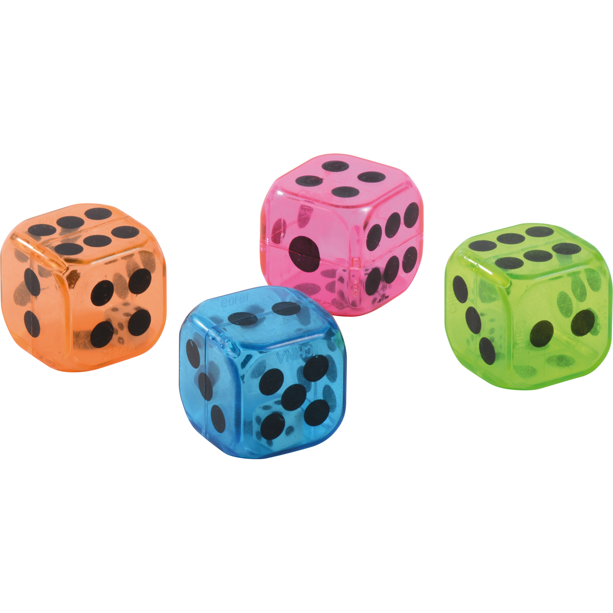 Würfel, Miniwürfel, Transparenter Würfel, Bunt, Spielwürfel, Würfel, Transparenter Würfel, Farbwürfel, Glaswürfel, Spielwürfel