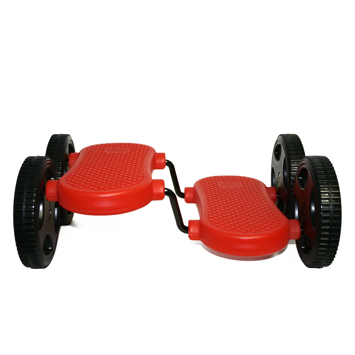 Wippenteller, Kugelwagen, Kunststoff, Rot, Gummiräder, Wagon, Kettenrollensystem, Rot, Gummiräder, Halterung