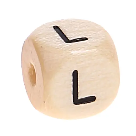 Buchstabenwürfel Holz geprägt 10 mm L 0 auf Lager