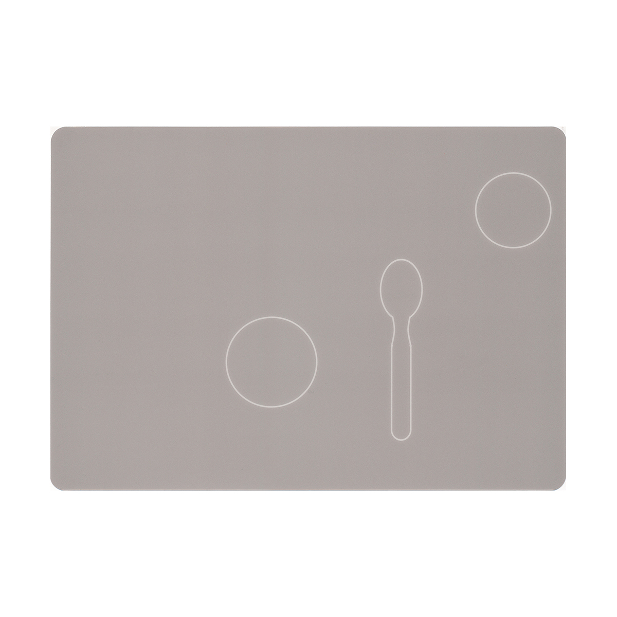 matte grau, Tischuntersetzer, Silikon, runde Ecken, Tontafel Satz, spiegel, teller, tischunterlage, silber, rundeformen