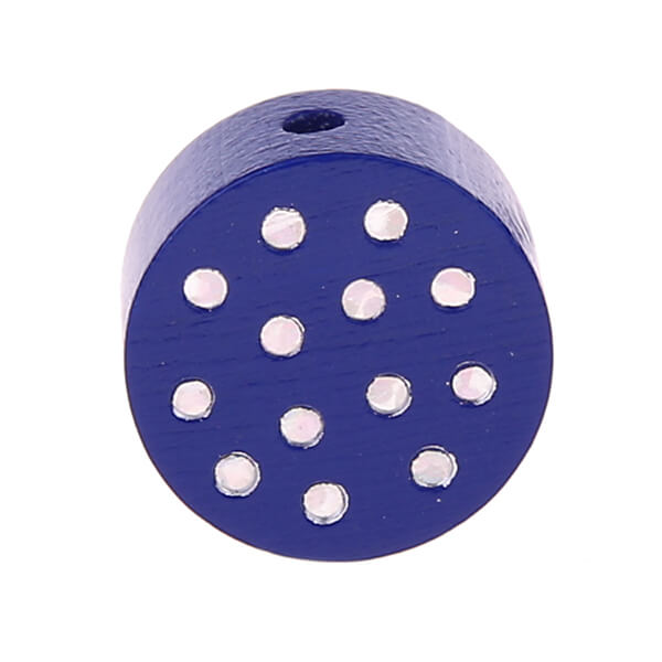 Motif bead Disc glitter dots dark blue 517 in stock 