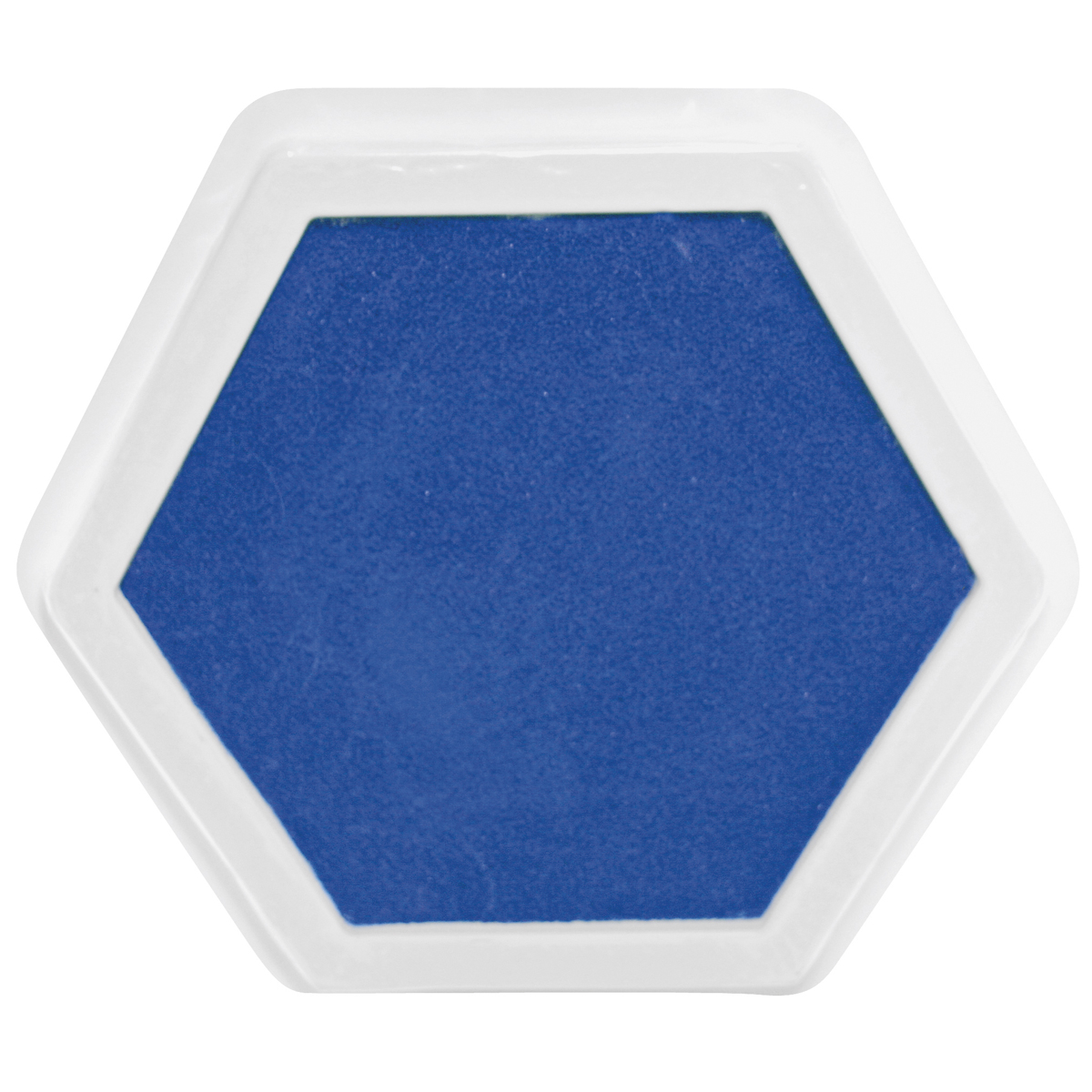 hexagon, blau, stempel, unterlage, tintenpad