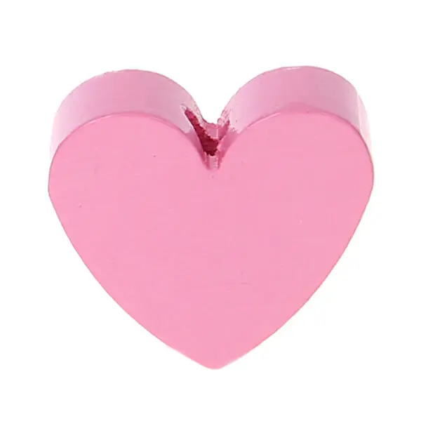 Heart motif bead (mini) baby pink 1156 in stock 