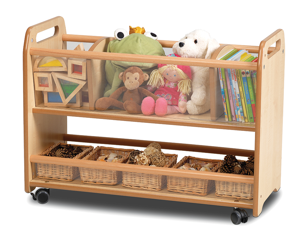Kinderspielzeugwagen, Spielzeugregal, Aufbewahrungswagen, Holzregal, Spielzeugkiste, Holzkinderbett, Kinderregal, Aufbewahrungskorb, Spielzeug, Rollwagen