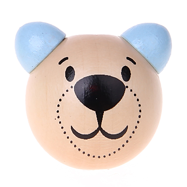 3D bear motif bead baby blue 951 in stock 