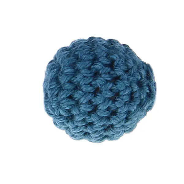 Crochet bead 25 mm turquoise 86 in stock 
