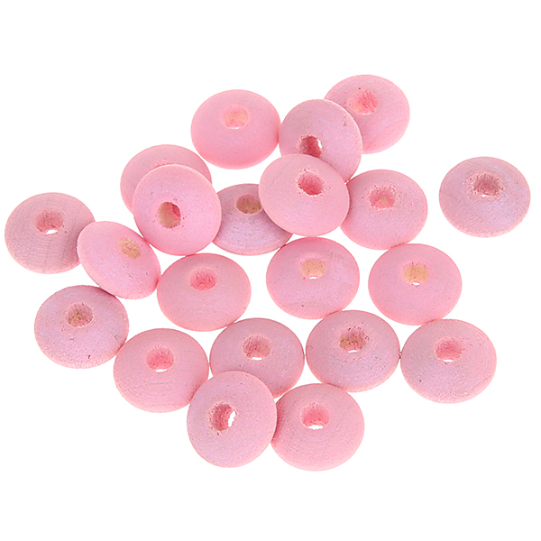 Watercolors wooden lenses 10mm - 50 pieces rose 136 in stock 