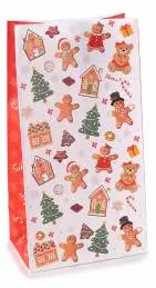 Christmas gift bag with tag white 10 in stock 
