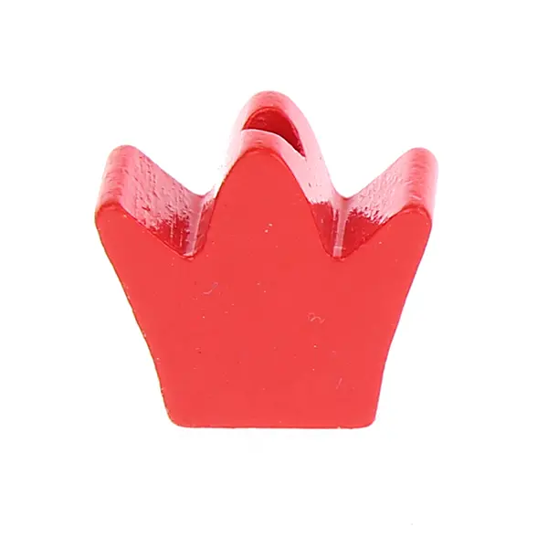 Milled crown motif bead red 644 in stock 