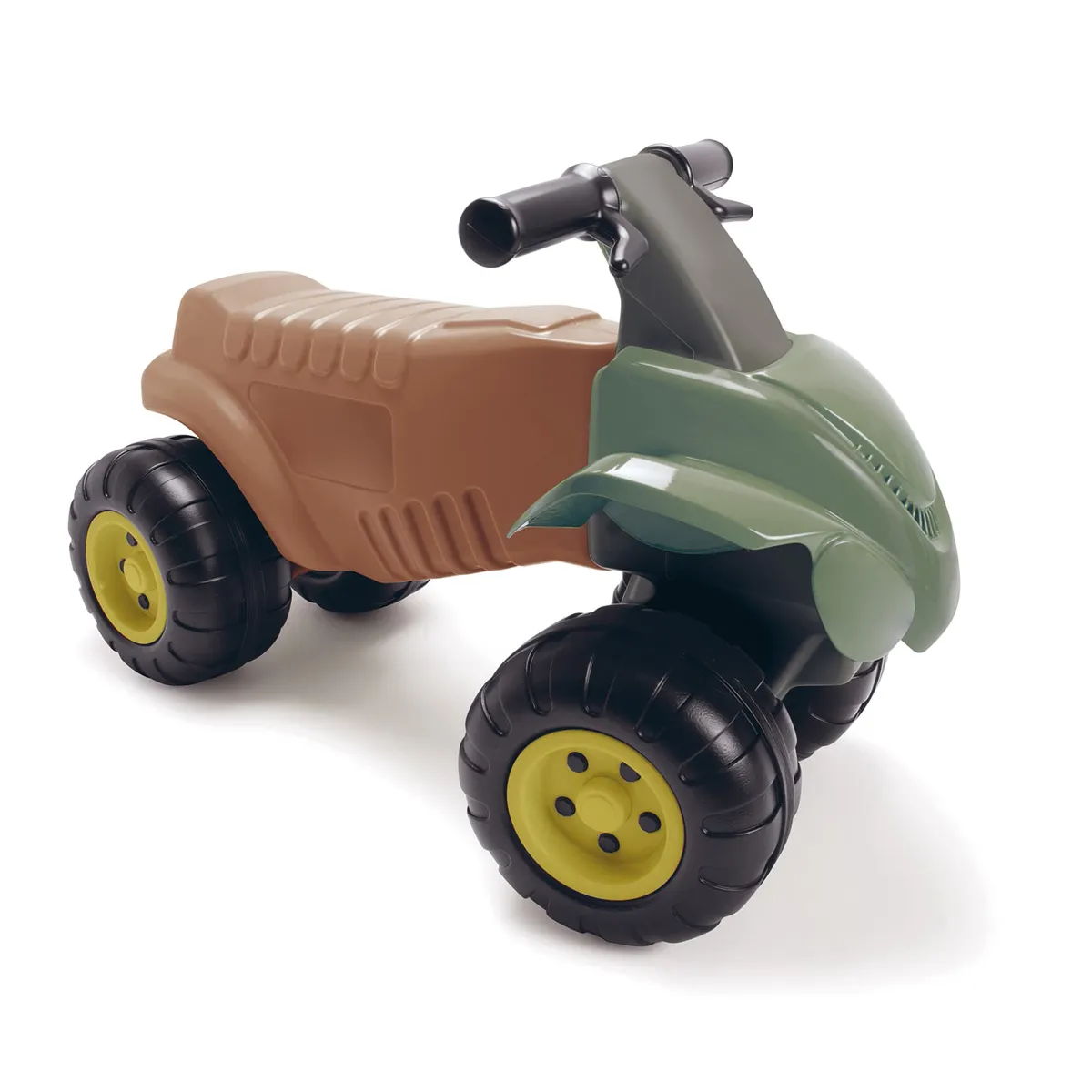 Quad bike, Kinderfahrzeug, Allrounder, grün, braun, Kinderquad, Spielzeugquad, Kleinkind-Fahrzeug, Lauffahrrad, Dreirad