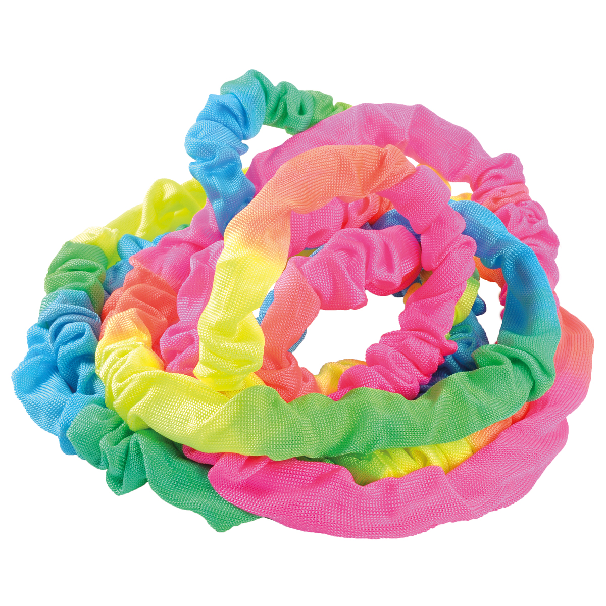 Haarband, Scrunchie, Neonfarben, Stoffband, Mehrfarbig