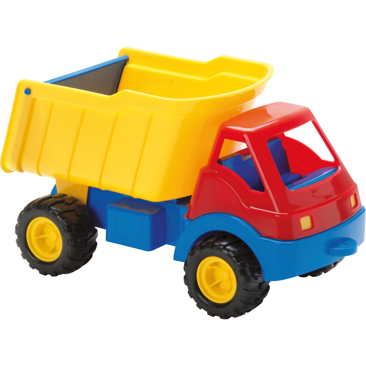 bauwagen, spielzeugauto, kinderfahrzeug, hellblau, gelb, Spielzeugtruck, Baustellenwagen, Kipper, Baufahrzeug, Farbig