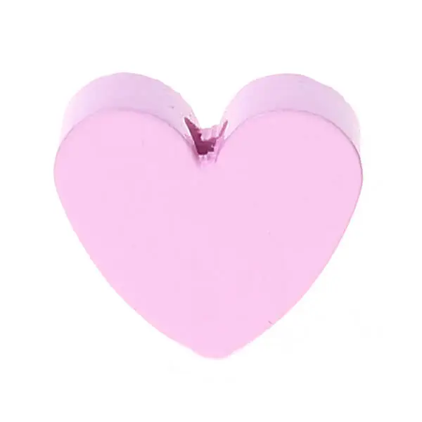 Heart motif bead (mini) pink 1287 in stock 