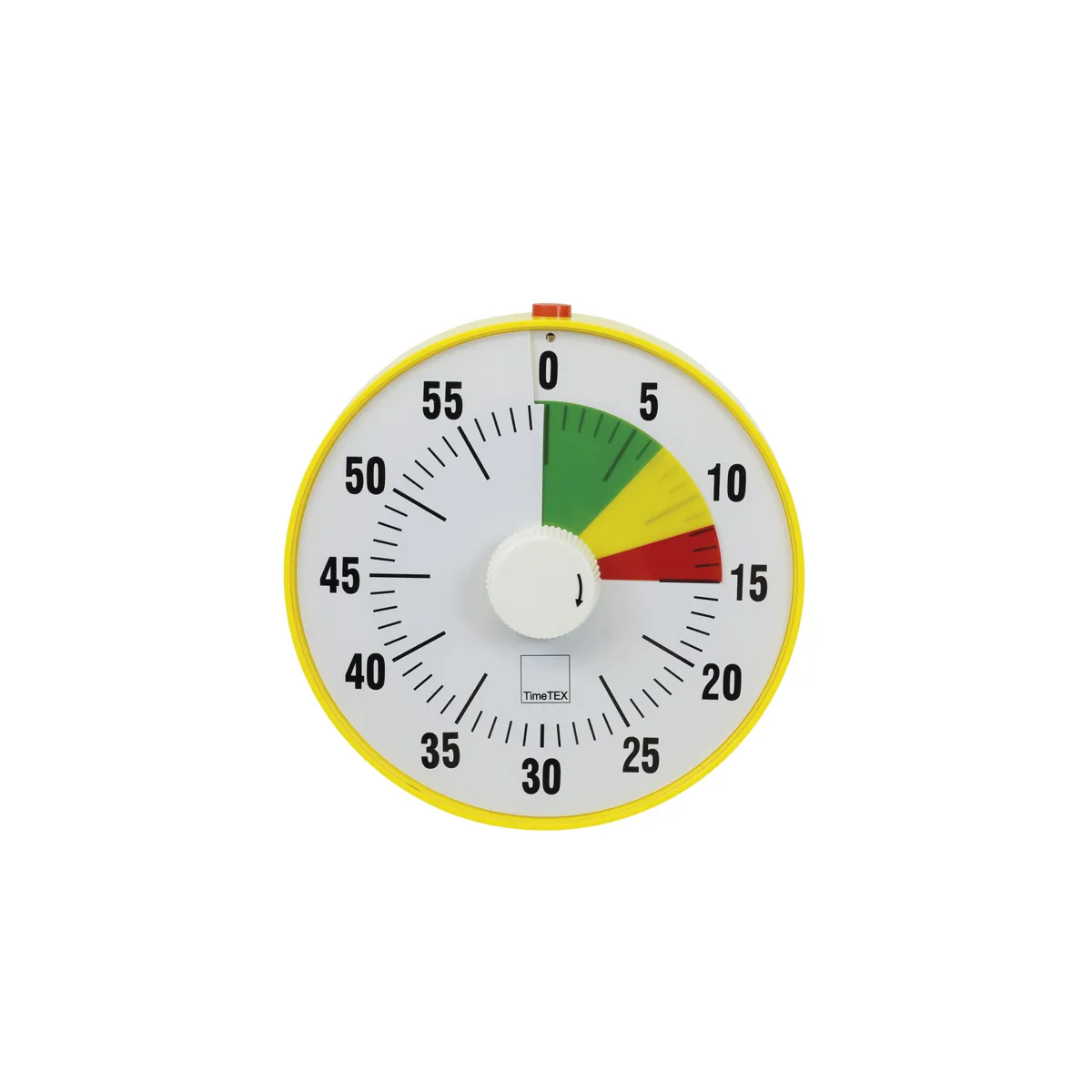 Küchentimer, Timer, Rund, Gelb-Gerät, Farbmarkierung, timer, Küche Timer, mechanisch, gelber Rahmen, runder Ziffernblatt