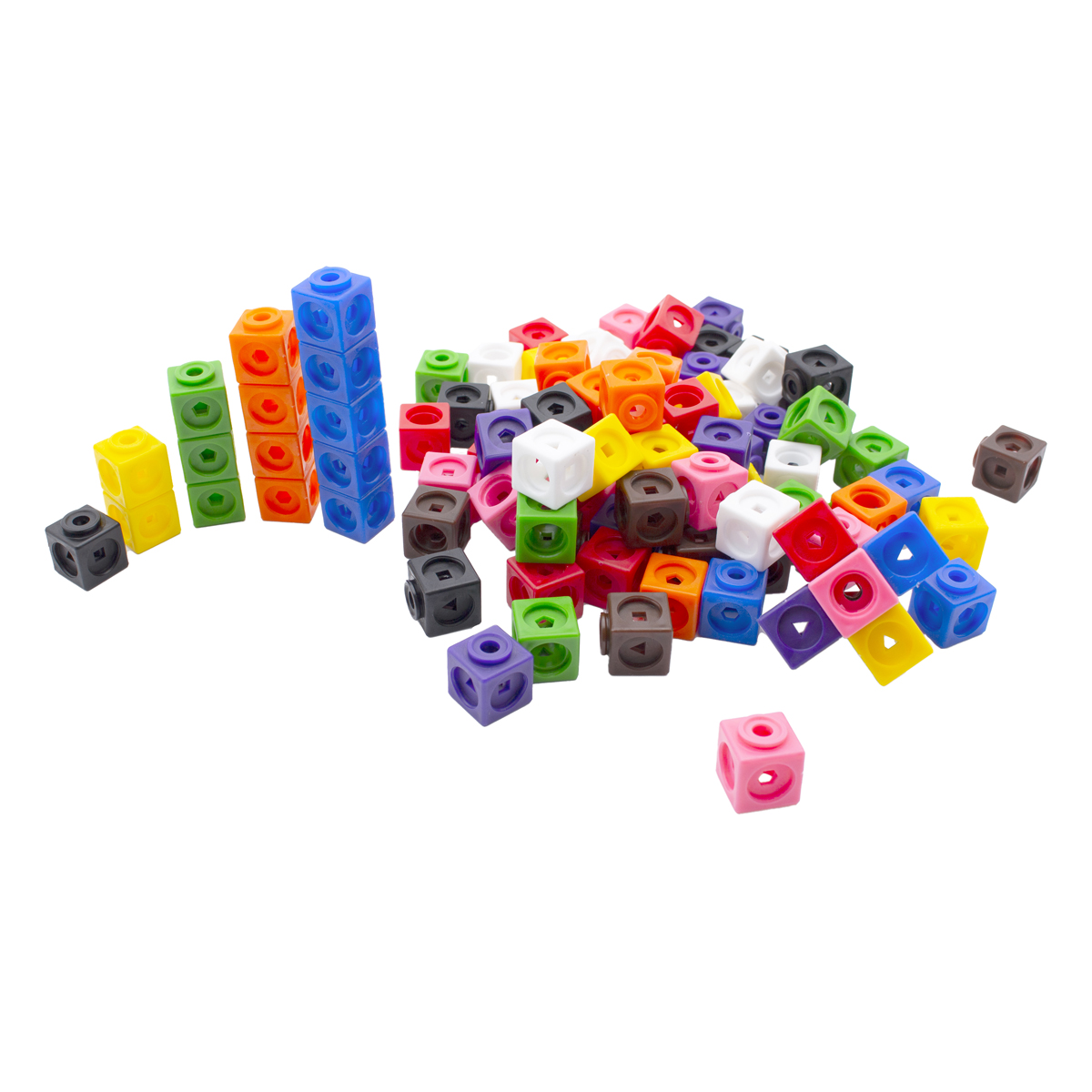 Bausteine, Kleine Würfel, Bausatz, Kunststoff, Multicolor, Kreiswürfel, Bunte Würfel, Bausteine, Kunststoffwürfel, Spielzeug