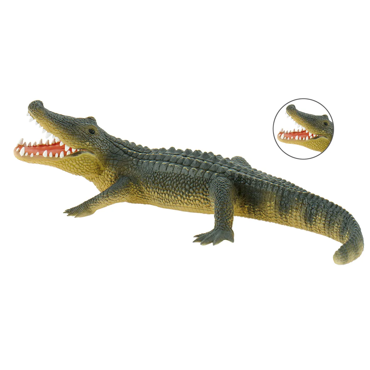 Krokodil-Spielzeug, Gartenfigur, Kinder, Kauenspielzeug, Krokodil, Gummi-Alligator, Spielzeugalligator, Krokodil-Model, Zahnlage, Schaumstoff?