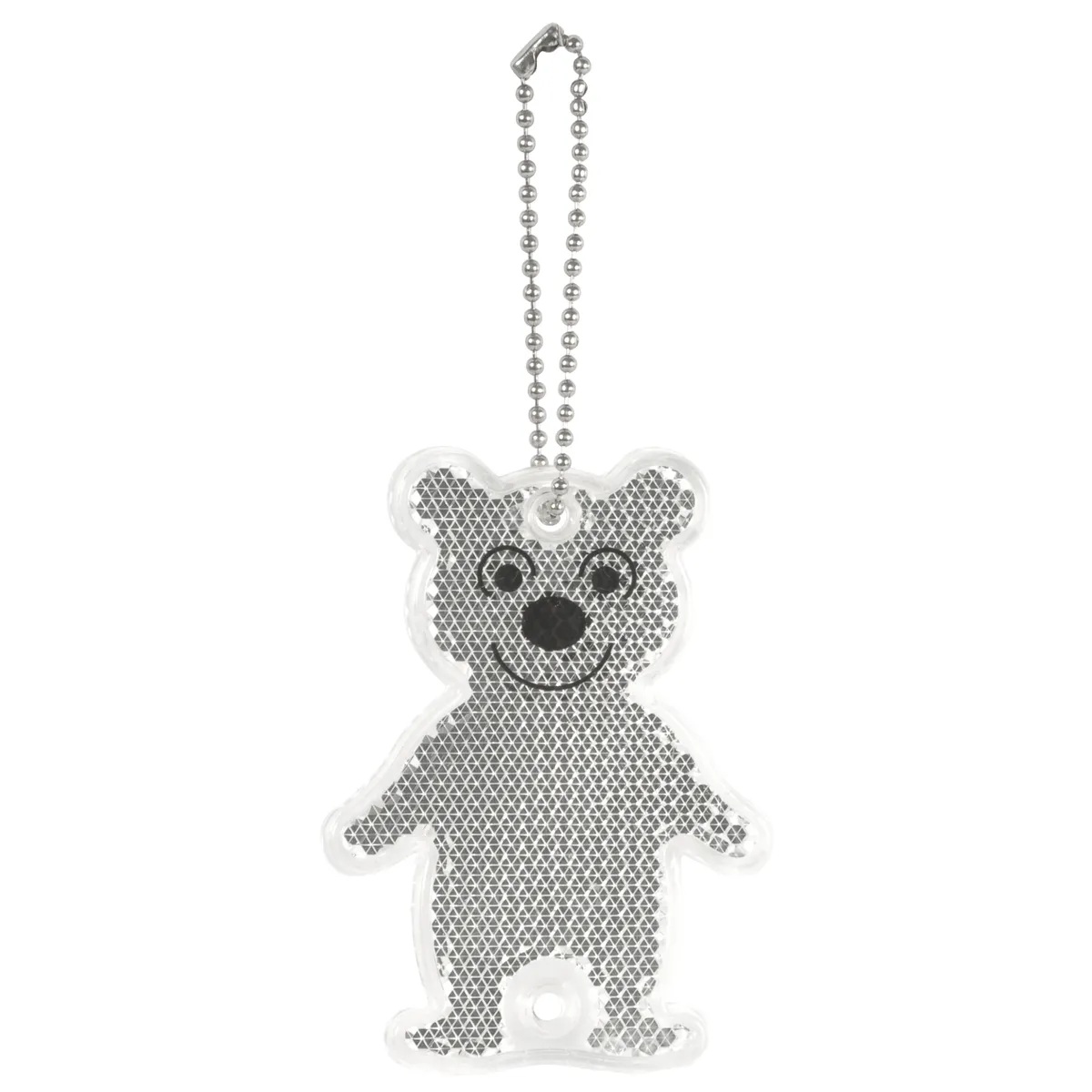 Teddybär, Schlüsselanhänger, reflektierend, Silber, Aufhängung, Teddy, Schlüsselanhänger, Reflexionsmaterial, Silber, Hänger