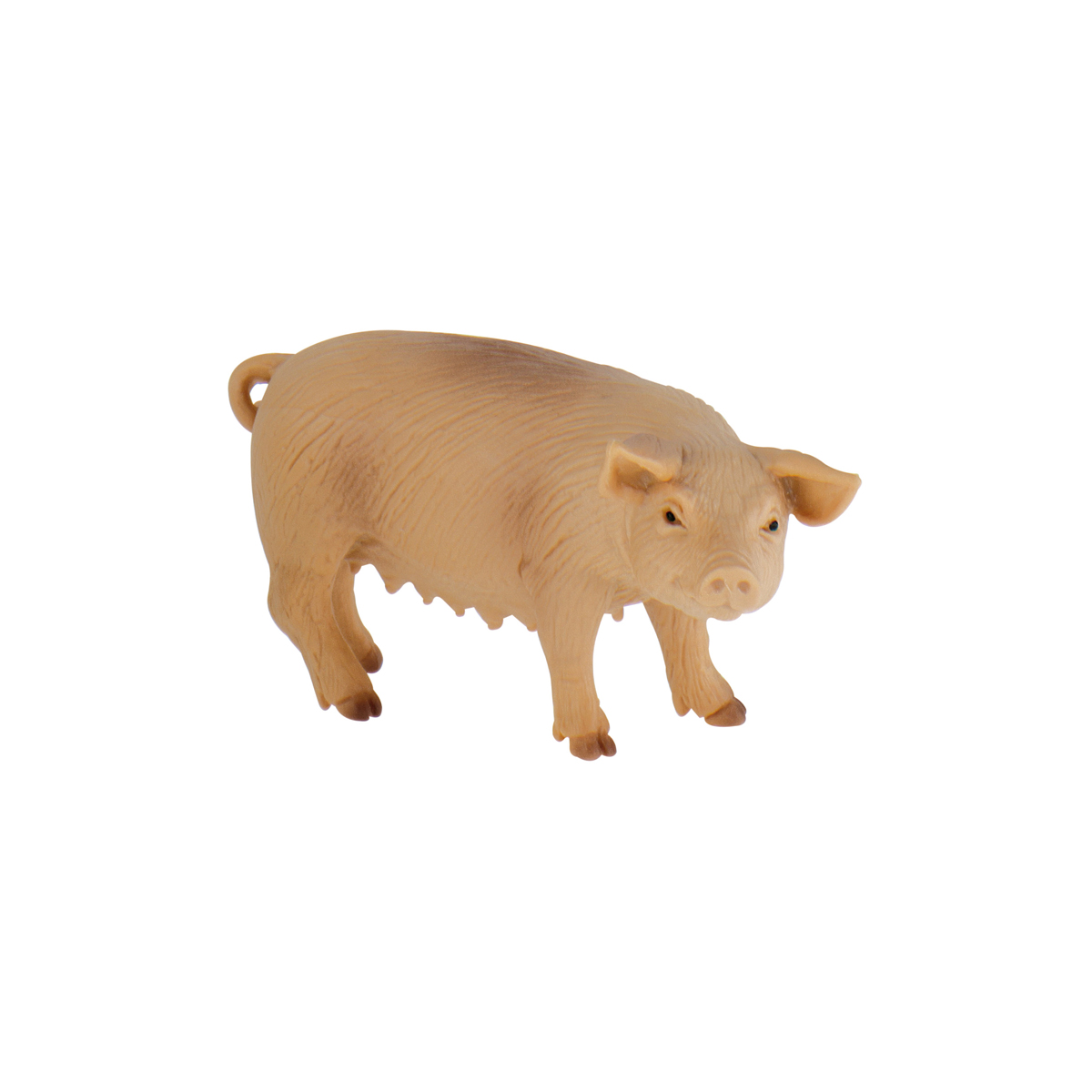 Schwein, Modell, Spielzeug, Miniatur, Tier, Schwein, Großes Haustier, Spielzeugfigur, rosa-tan, Stubenplastik