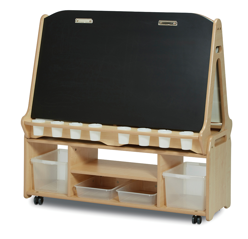 Schultafel, Schreibtafel, Holzständer, Klemmstiftboard?, Aufbewahrung, Kladestafel, Schultafel, Holzständer, Aufbewahrung, Kunststoffbehälter