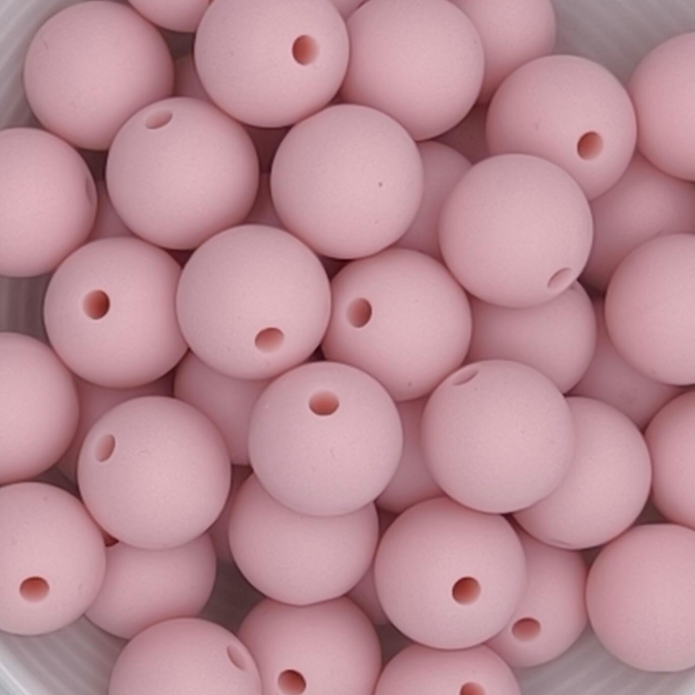 Silikonperle 12mm rosa 112 auf Lager