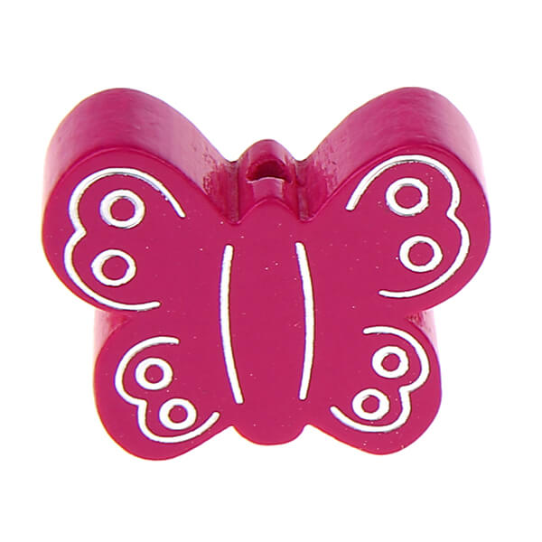 Motivperle Schmetterling II dunkelpink 492 auf Lager
