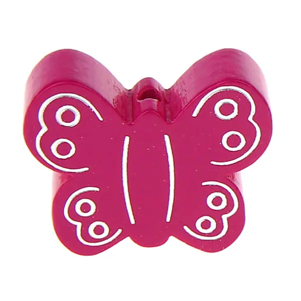 Motivperle Schmetterling II dunkelpink 508 auf Lager