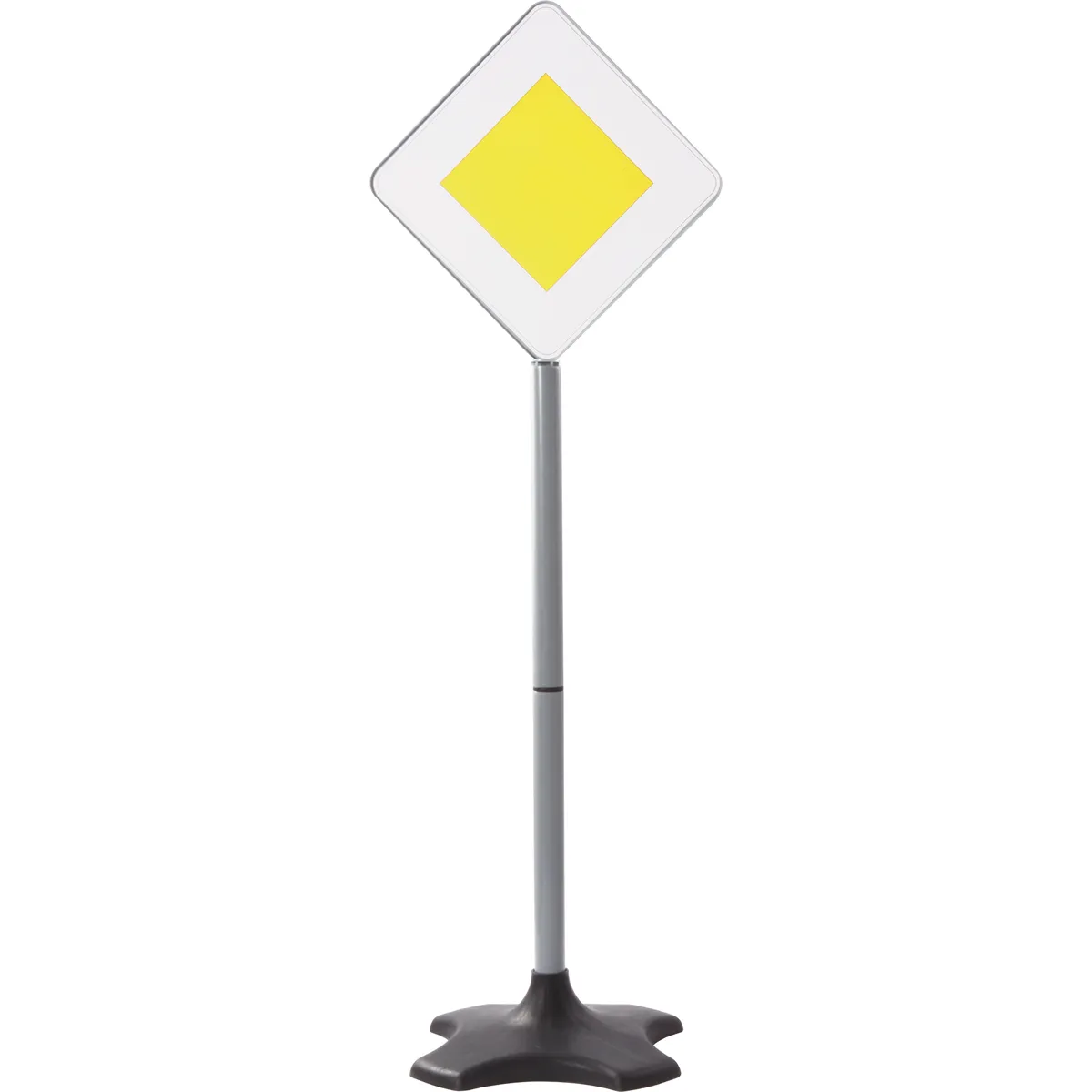 Verkehrszeichen, Vorfahrt, Gelb, Pyramide, Stativ, Verkehrszeichen, Vorsicht, Gelbes Quadrat, Straßenzeichen, Pylone