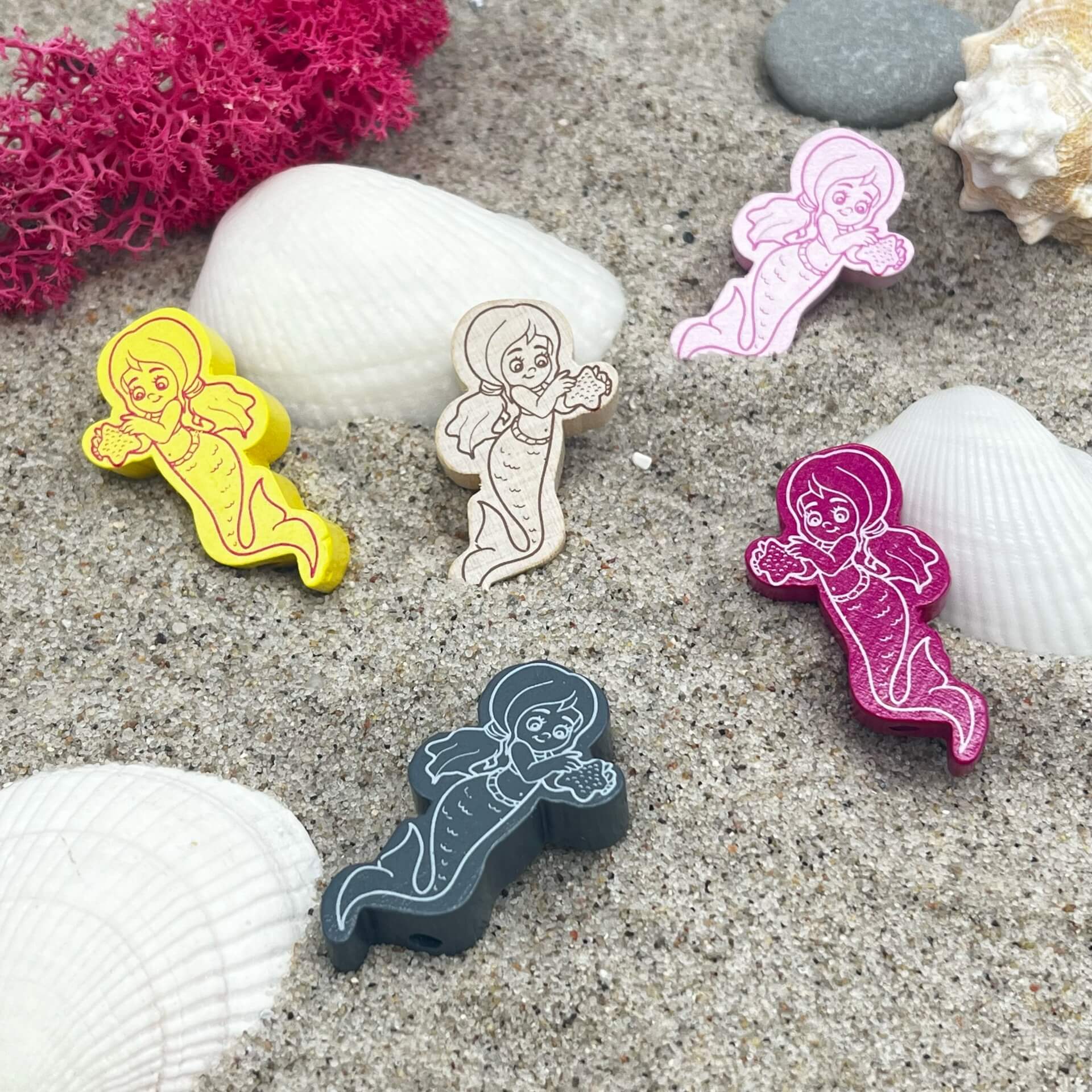 Mermaid II motif bead