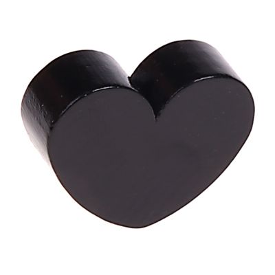 Motif bead shaped bead heart large black 1181 in stock 