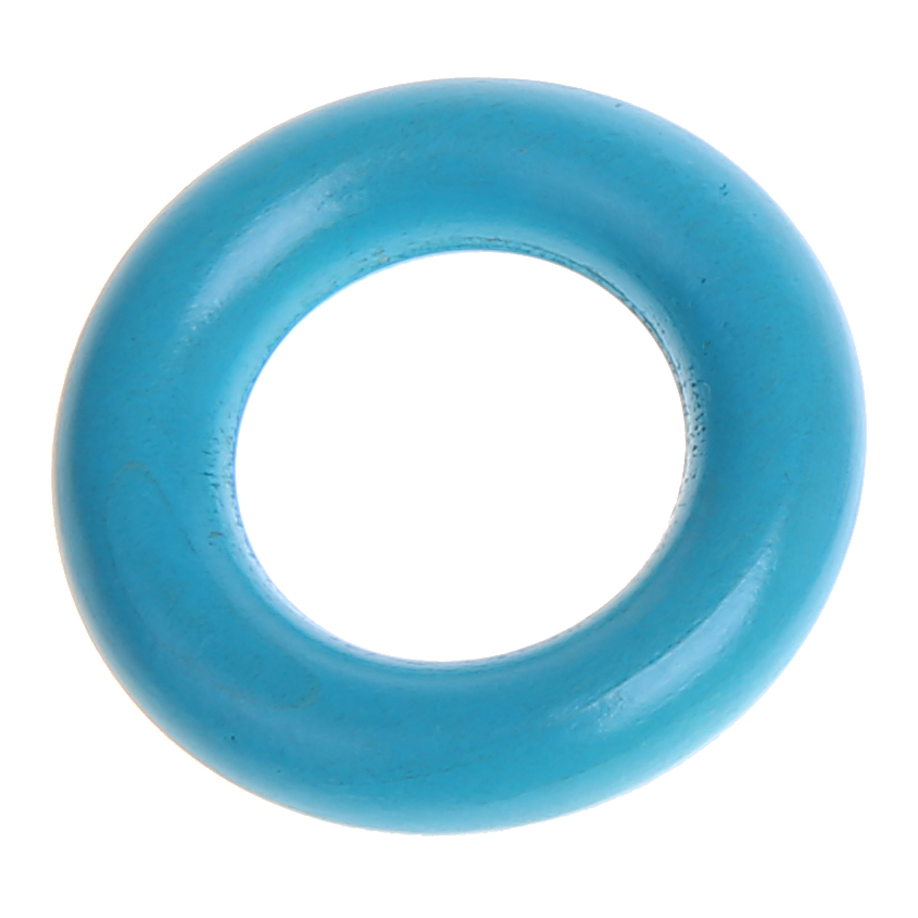 Wooden ring / grasping toy mini - 3,6cm light turquoise 1604 in stock 