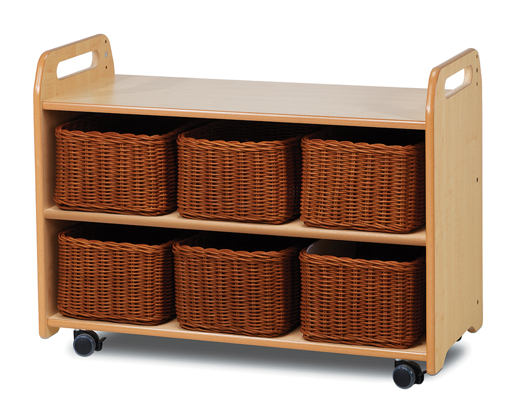 Kinderwagen-Wäschere, Wäschekorb-Möbel, Rollwagen, Wicker-Korb, Korb-Set, Korbkorb-Unterlage, Wäschkorb, Rollwagen, Korbset, Holzkonstruktion