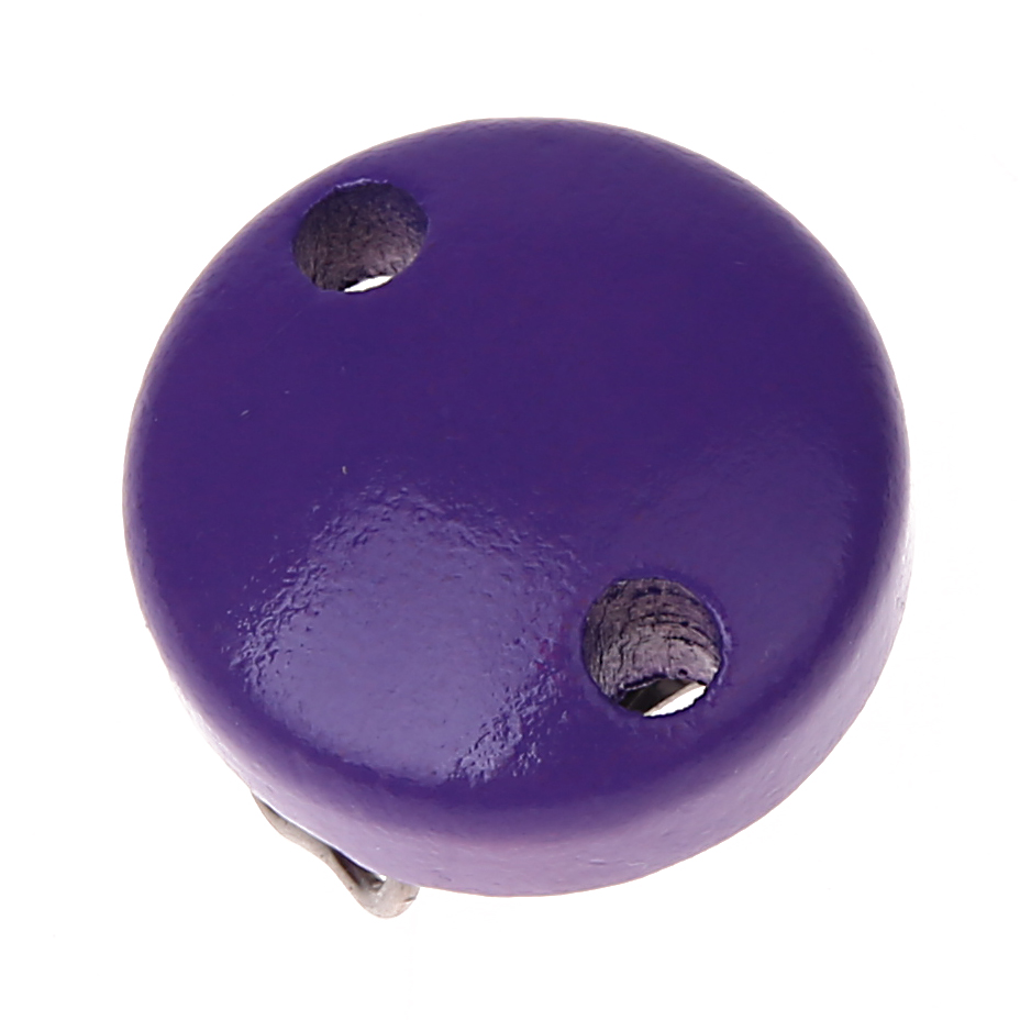 Pacifier clip mini / wooden clip Ø30mm purple 745 in stock 