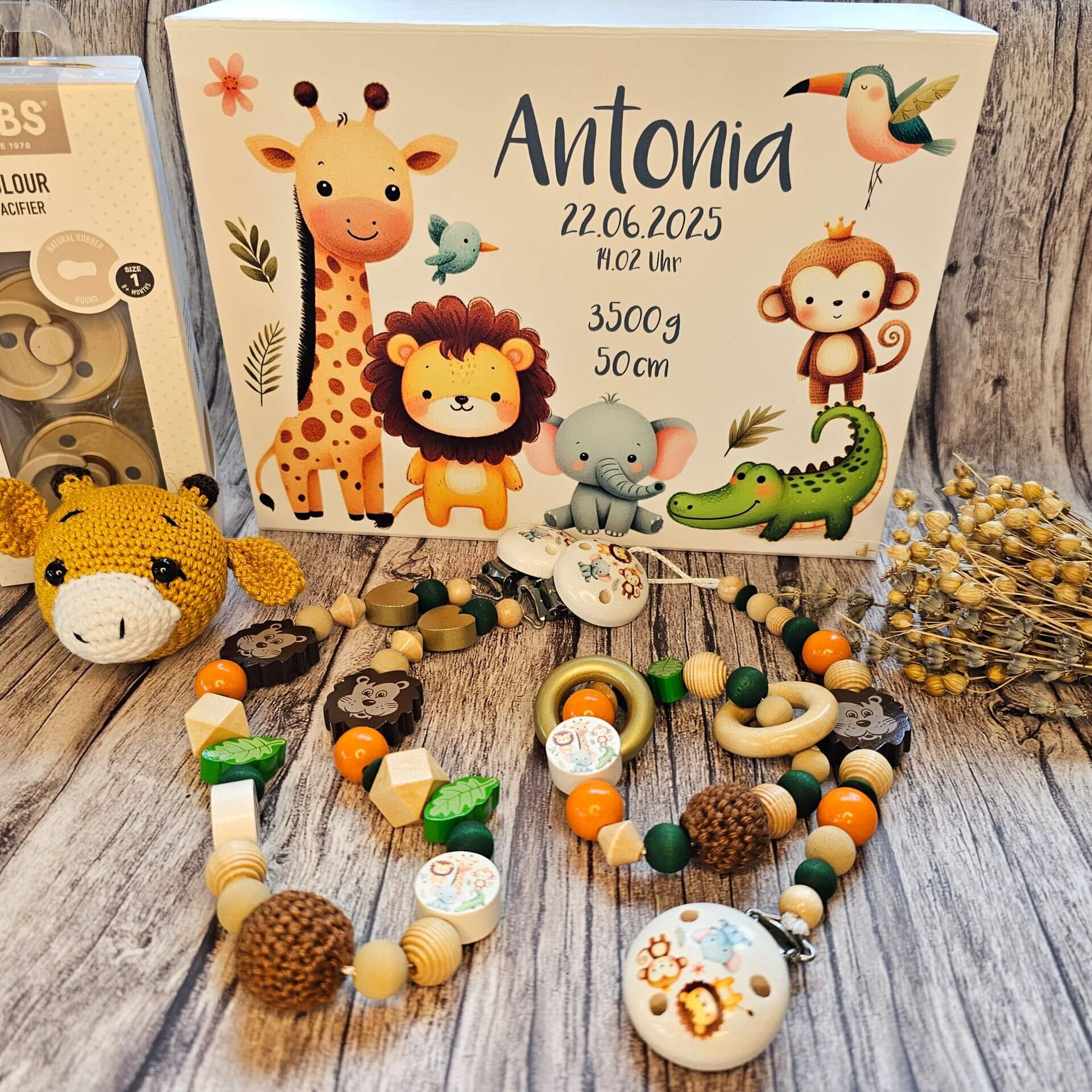 Geschenkidee: Willkommensbox Safari Geschenkidee: Willkommensbox Safari