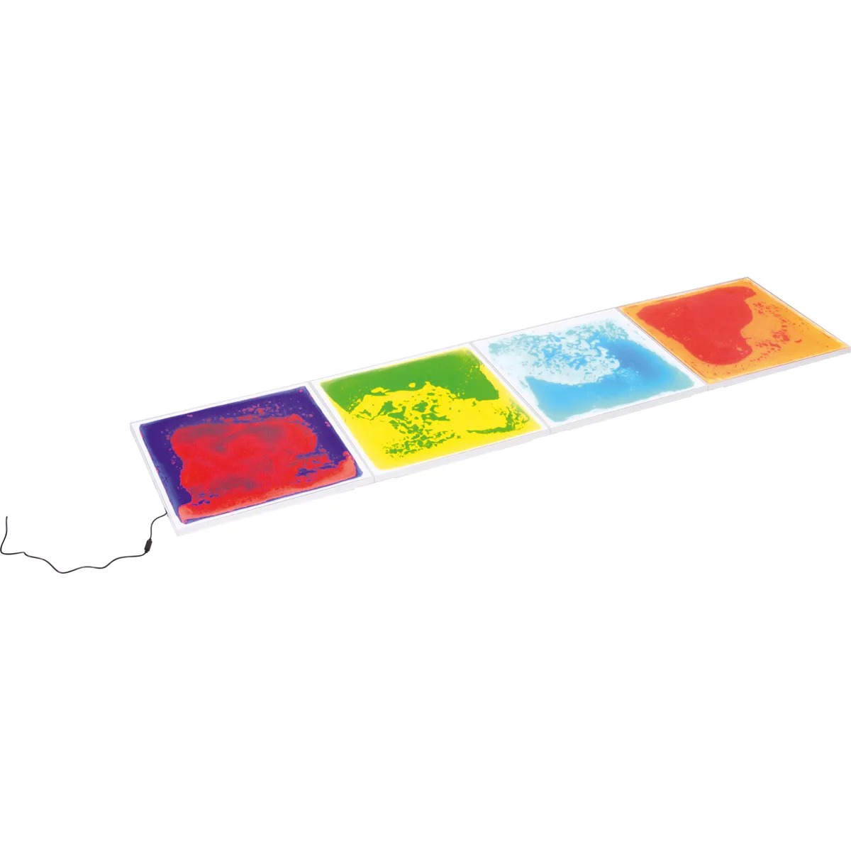 LED-Streifen, Bunte Paneele, Wandkunst, Quadratfliesen, Neonfarben, Lichtleiste, Lichtpaneel, Farbtropfen, LED-Licht, mehrfarbig