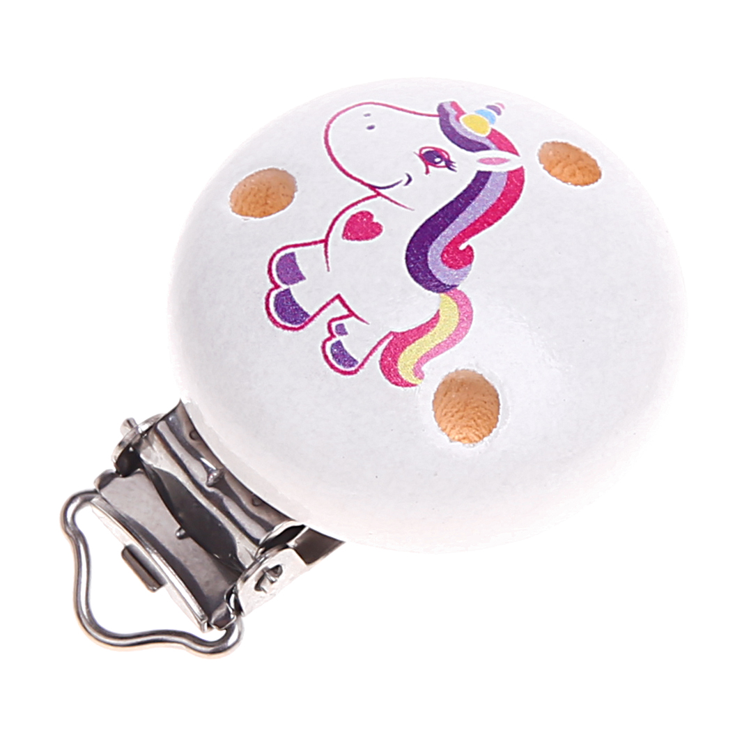 Schnullerclip Einhorn pink 245 auf Lager