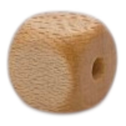 Buchstabenperlen Buchstabenwürfel Holz geprägt 10mm leer 129 auf Lager