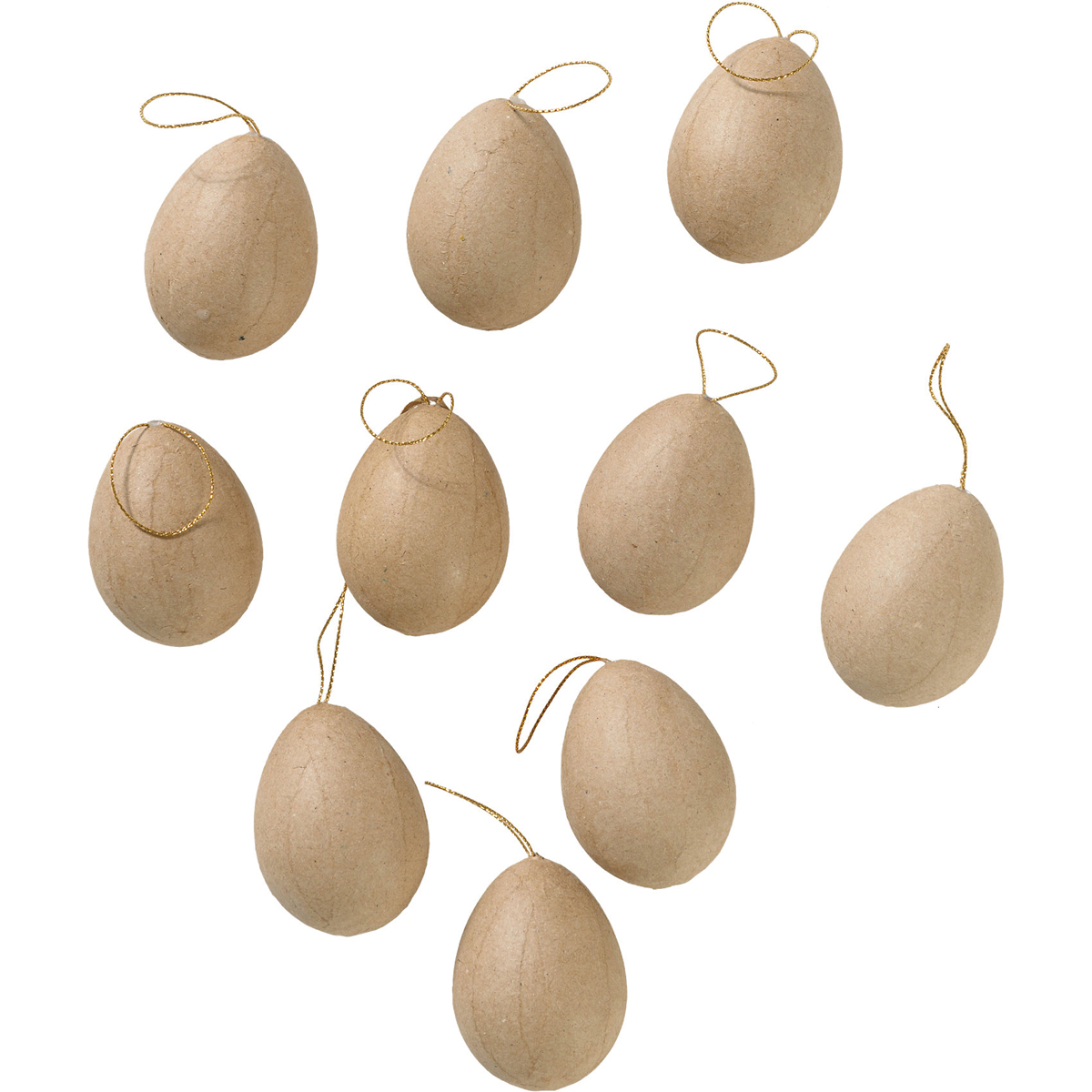 ostereier, papiermaché-eier, hängdekor, bastelornament, braune eier