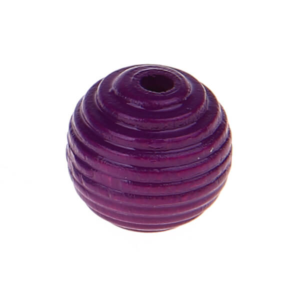 Grooved beads 14mm - 10 pieces purple 687 in stock 