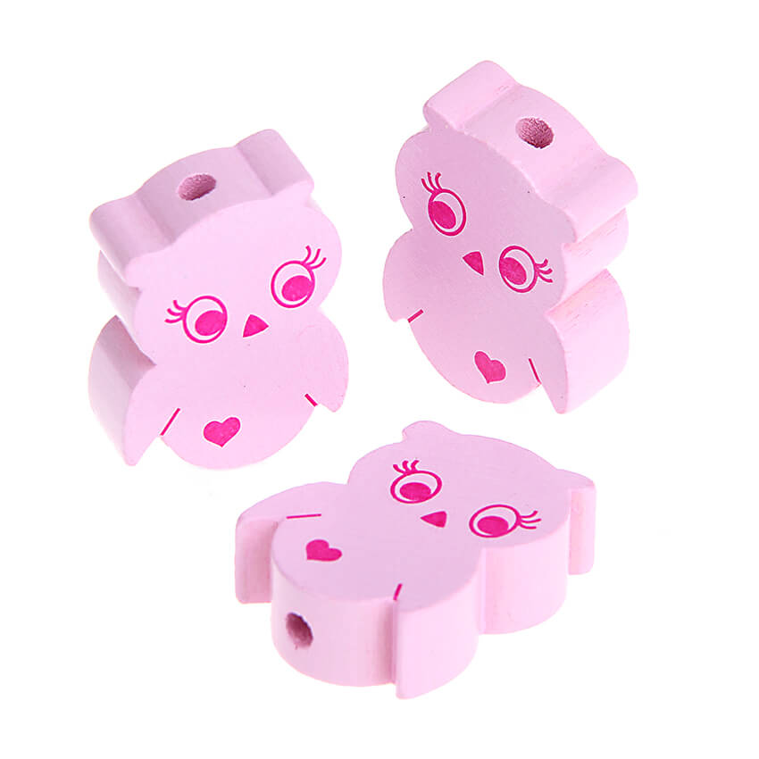 Motivperle Eule II rosa 248 auf Lager