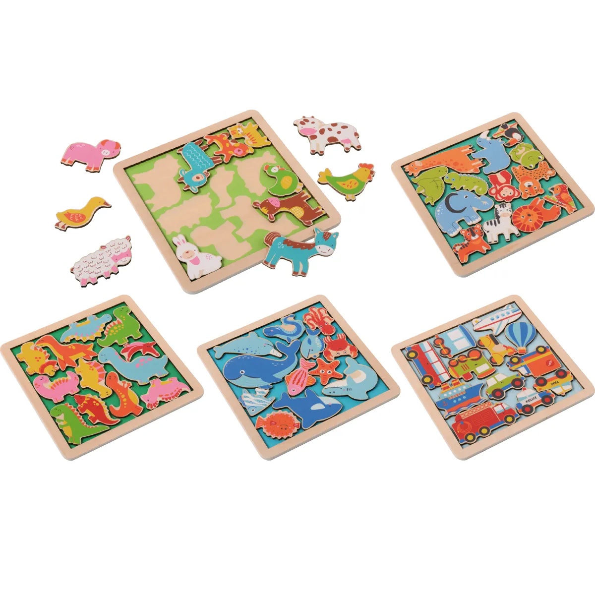 puzzle, Holzpuzzle, Tiere, Tierpuzzle, bunt, puzzle, holzpuzzle, tierpuzzle, buntes puzzle, zug puzzle