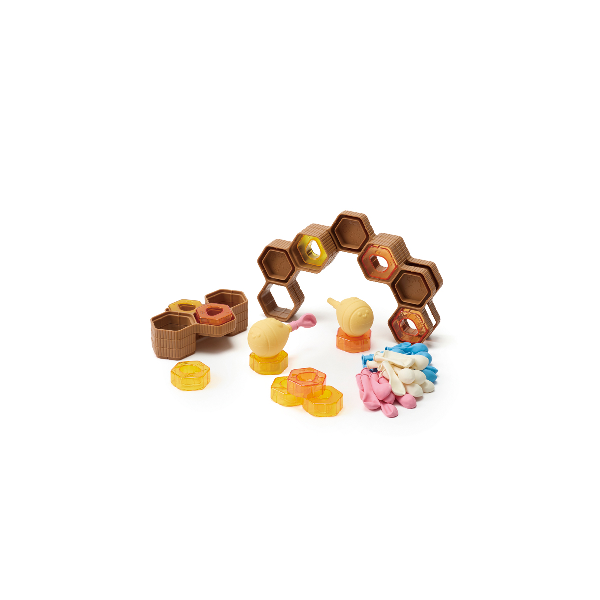 Schwimmspielzeug, Honigwaben-Form, Schneckenform, Farbenfrohes Zubehör, Kleinteile-Set, Schwimmtiere, Beutel, Honigbienen-Insekten, Bienenstock, Baustein-Set