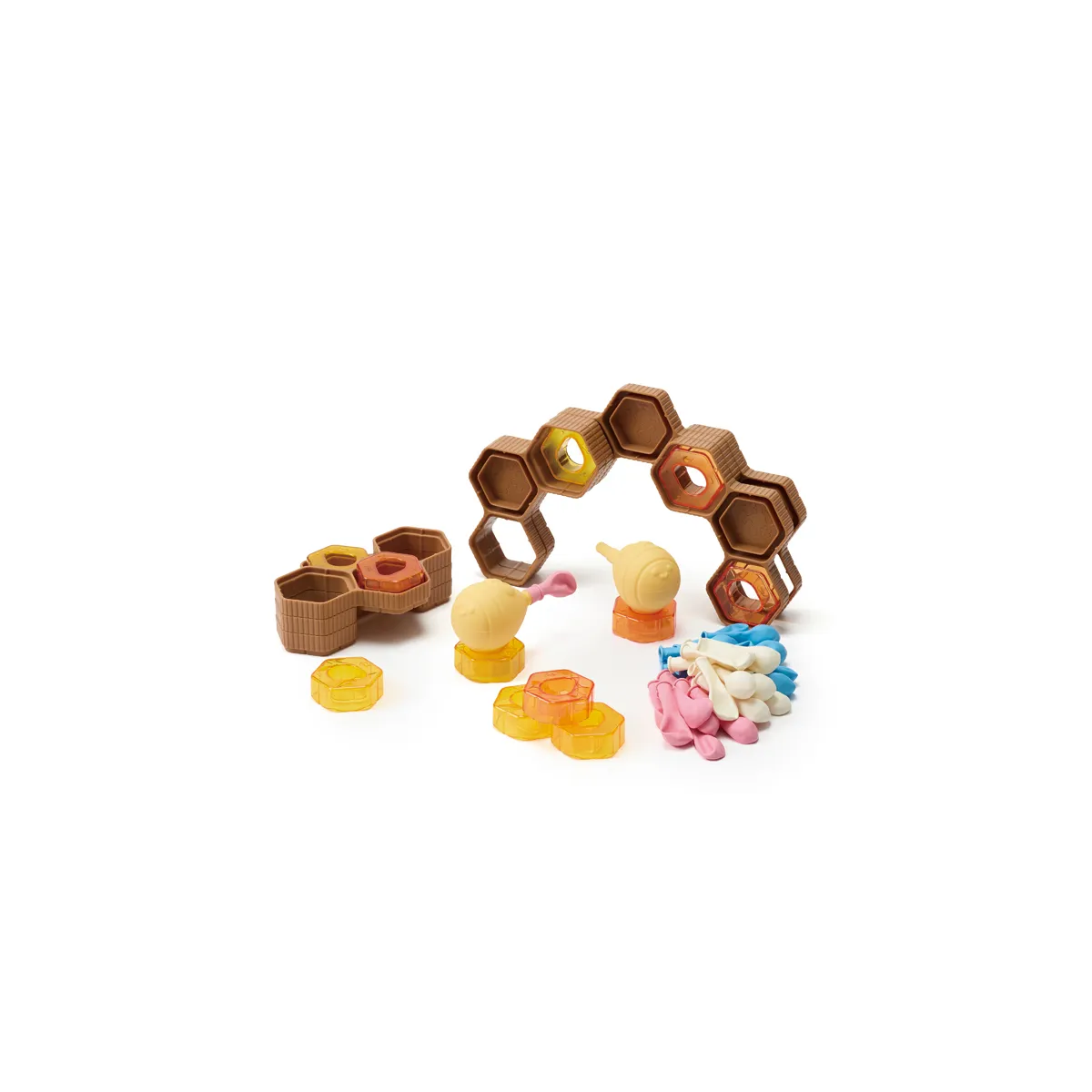 Schwimmspielzeug, Honigwaben-Form, Schneckenform, Farbenfrohes Zubehör, Kleinteile-Set, Schwimmtiere, Beutel, Honigbienen-Insekten, Bienenstock, Baustein-Set
