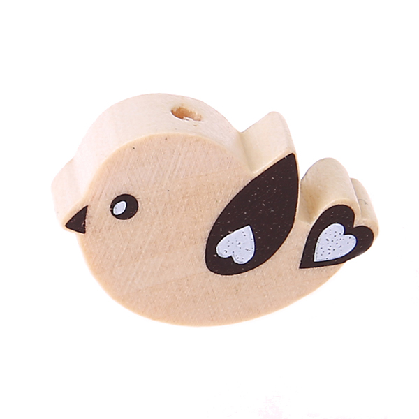 Bird motif bead nature 298 in stock 
